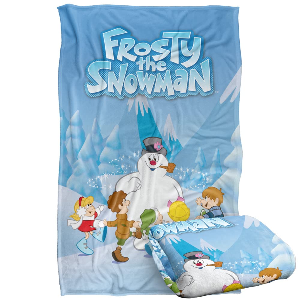 Frosty The Snowman Frosty and Kids Silky Touch Super Soft Throw Blanket 36 x 58