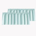 Mrs.Naturall Beach Valances for Kitchen Window 2 Pack Rod Pocket Blackout Valance for Living Room Bathroom 36 x 16 Inch Length S