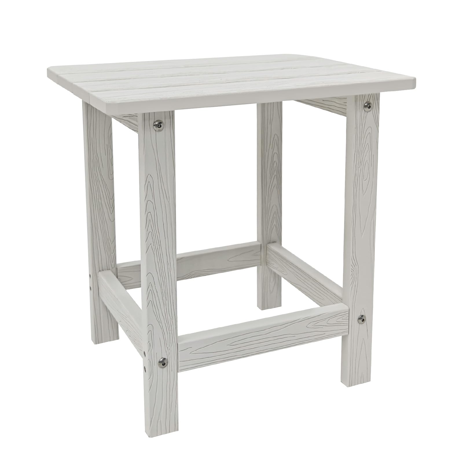 Meluvici Outdoor Side Table, HDPS Single Adirondack Side Table Weather Resistant, Outdoor Table for Adirondack Chair, Outside En