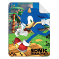 Franco Sonic The Hedgehog Kids Bedding Soft Plush Sherpa Blanket Throw, 46 in x 60 in, (Officially Licensed Product)