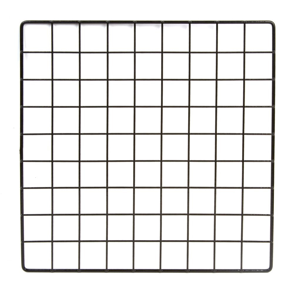 Econoco Commercial Epoxy Coated Grid Cubbies, 14 Length x 14 Width, Black (Pack of 48)