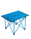 iClimb Ultralight Compact Camping Folding Table with Carry Bag (Reinforced Blue - L)