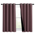 NICETOWN Warm Curtains for Winter, Bedroom Full Blackout Curtain Panels, Great Job for Blocking Light, Complete Blackout Draperi