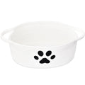 Small Woven Basket with Handle, Cute Dog Paw Baskets for Gifts Empty, Decorative Rope Woven Storage Dog Toy Basket, Nursery Bask