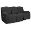 PureFit Super Stretch 3 Seats Recliner Chair Sofa Couch Cover with Pocket - Non Slip Soft Sofa Slipcover, Washable Spandex Recli