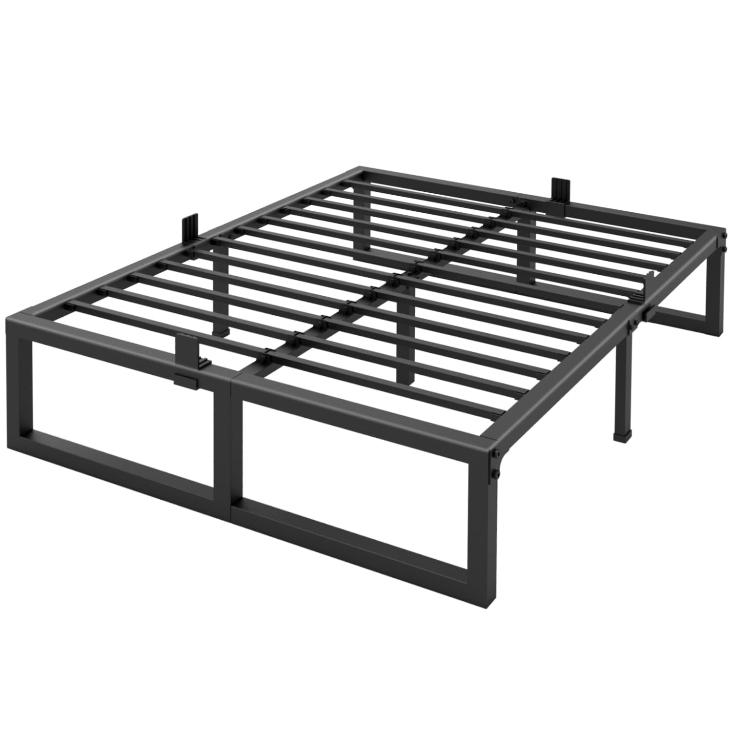 Yitong Angel 14 Inch Queen Bed Frame,3500 lbs Heavy Duty Metal Platform, Steel Slats Support/No Box Spring Needed/Noise Free/Non