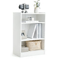 Tangkula 3 Tier Bookcase, Floor Standing Open Bookshelf with 18-Position Adjustable Shelves, Anti-toppling Device, Modern Multip