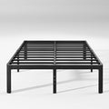 Hunlostten 14in High Queen Bed Frame No Box Spring Needed, Heavy Duty Metal Platform Bed Frame Queen Size with Round Corners, Ea