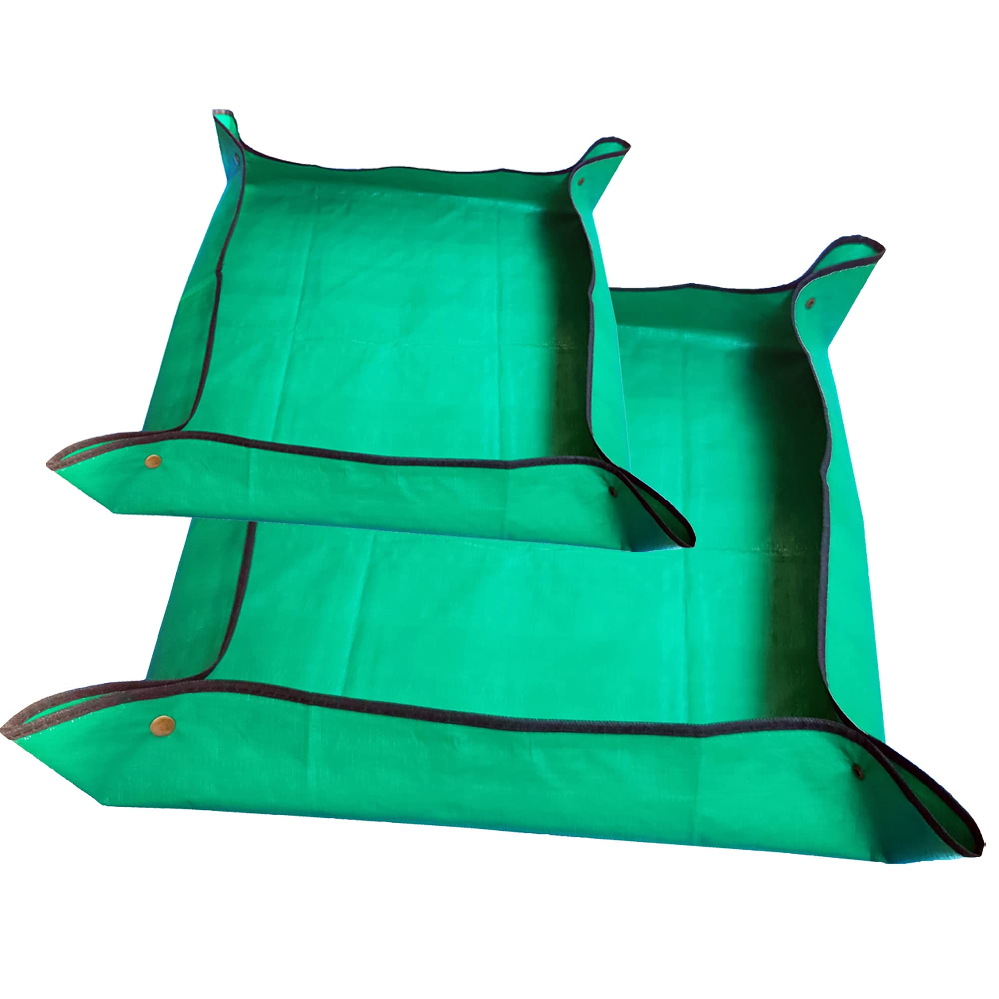 2PCS(39.3,26.8) Plant Waterproof Repotting Square Mats,Foldable Garden Transplanting Work Cloth Mat,Portable Gardening Mat,I