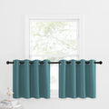 NICETOWN Blackout Kitchen Tiers Window Curtains - Grommet-Top Window Treatment Curtain Valances Draperies Panels for Bathroom/Nu