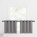 NICETOWN Short Blackout Tiers Curtains for Small Window, 24 Inch Length Blackout Kirchen Curtain Sink Over Thermal Insulated Roo
