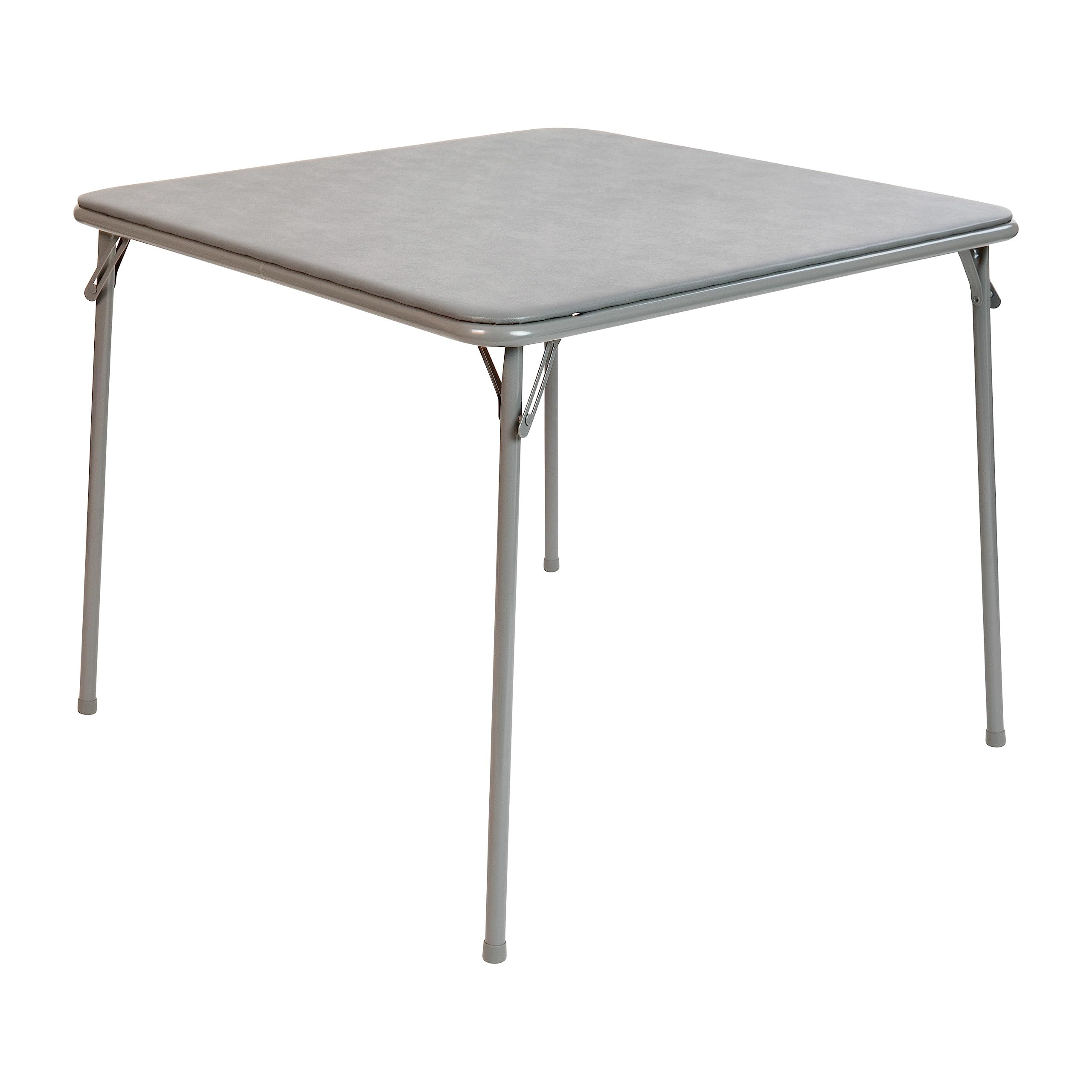 Flash Furniture Madelyn 33.5 Square Folding Multipurpose Card Table with Padded Vinyl Top, Portable Folding Game Table for 4 Pla