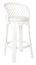 Kouboo Rattan Criss-Cross, White Kitchen Bar Stool, Height (1110169)