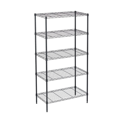 5 Tier Wire Shelving Unit Storage Rack, Metal Heavy Duty Utility Organizers, Organization Units for Products Plant Pantry, Garag