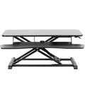 VIVO 36 inch Desk Converter, K Series, Height Adjustable Sit to Stand Riser, Dual Monitor and Laptop Workstation with Wide Keybo