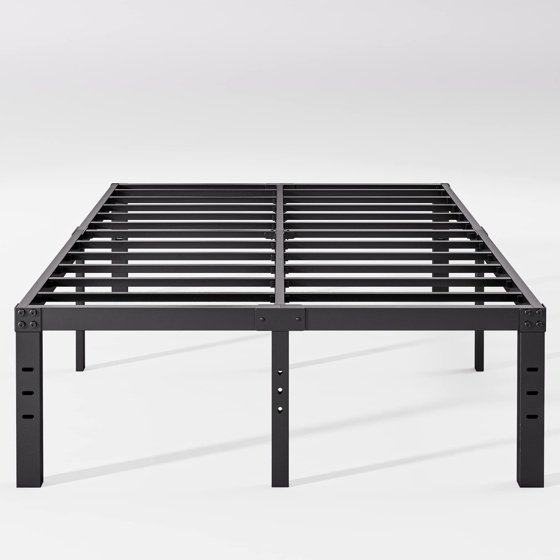 Neslime 18 Inch High Queen Bed Frame No Box Spring Needed, Heavy Duty Metal Platform Bed Frame Queen Size for Heavy People, Easy