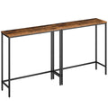 HOOBRO 2 Pack Narrow Console Table, 29.5 Small Entryway Table, Thin Sofa Table, Side Table, Display Table, for Hallway, Bedroom,