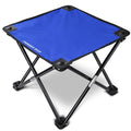Forbidden Road Camping Stool Portable Footrest for Hiking Fishing Backpacking Beach Travel - Capacity 220lbs (Blue, 14.17 * 11.8