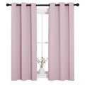 NICETOWN Blackout Draperies Curtains for Girls Room, Nursery Essential Thermal Insulated Grommet Blackout Panels (Lavender Pink,