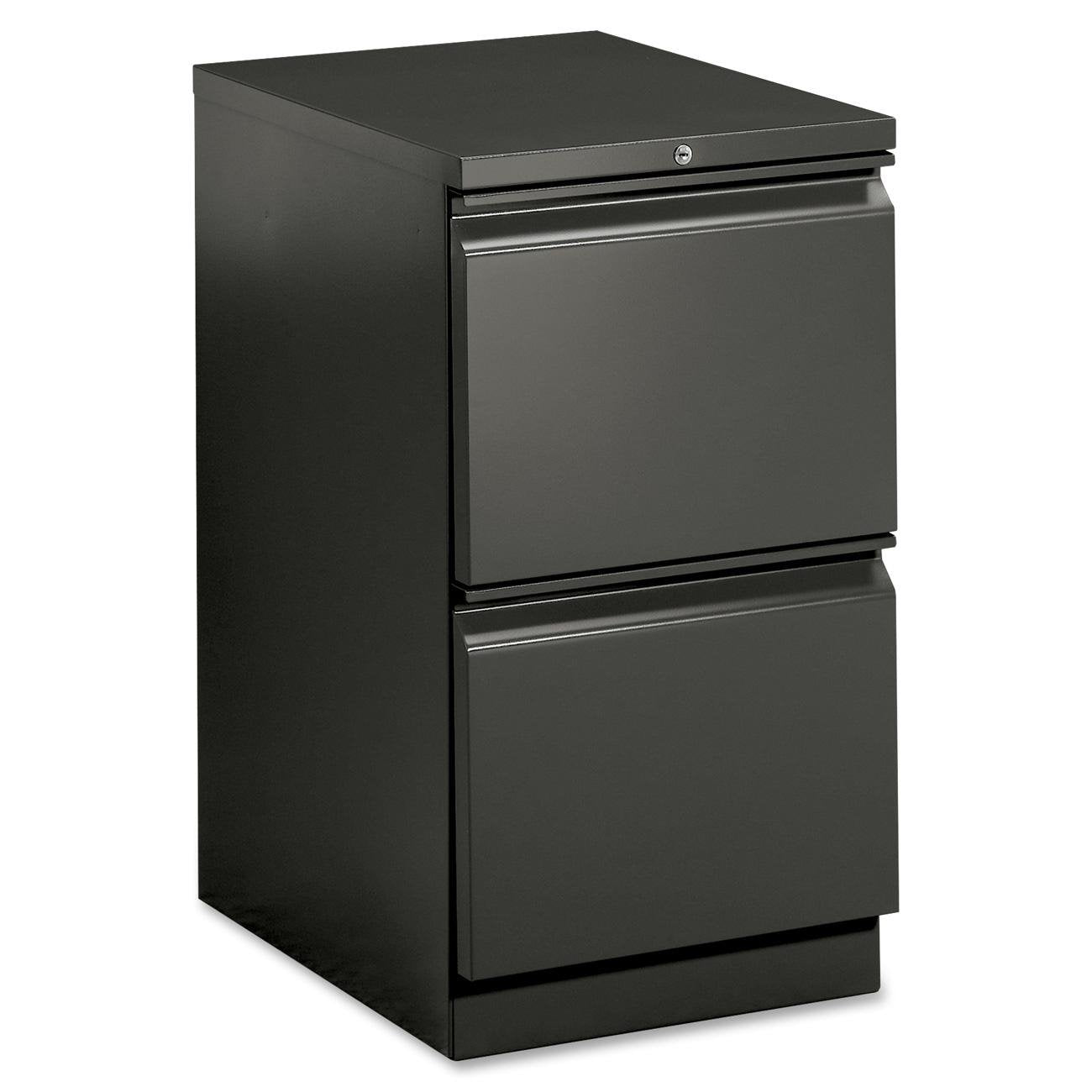 HON 33823RS 22-7/8-Inch Efficiencies Mobile Pedestal File with 2 File Drawers, Charcoal
