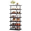 SORCEDAS 7 Tiers Vertical Shoe Rack Wooden Shoe Storage Organizer for Space Saving Narrow Shoe Shelf Storage 14 Pairs for Entryw