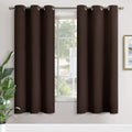 YoungsTex Brown Blackout Curtains for Bedroom 72 Inch Length - Grommet Thermal Insulated Room Darkening Window Drapes for Living