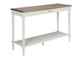 Convenience Concepts French Country Console Drawer 48 Side Storage Shelf, Narrow Entryway Hall Table for Living Room, Driftwood/