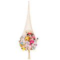 Novel Stuffed Animal Net or Hammock Macrame Toy Display- 6.5ft H,One Hook! Perfect for The Tiny Space in Corner,Wall Ceiling Han