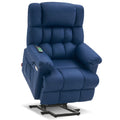 MCombo Power Lift Recliner Chair Sofa with Massage and Heat, Adjustable Headrest, 3 Positions, USB Ports, for Elderly People, Fa