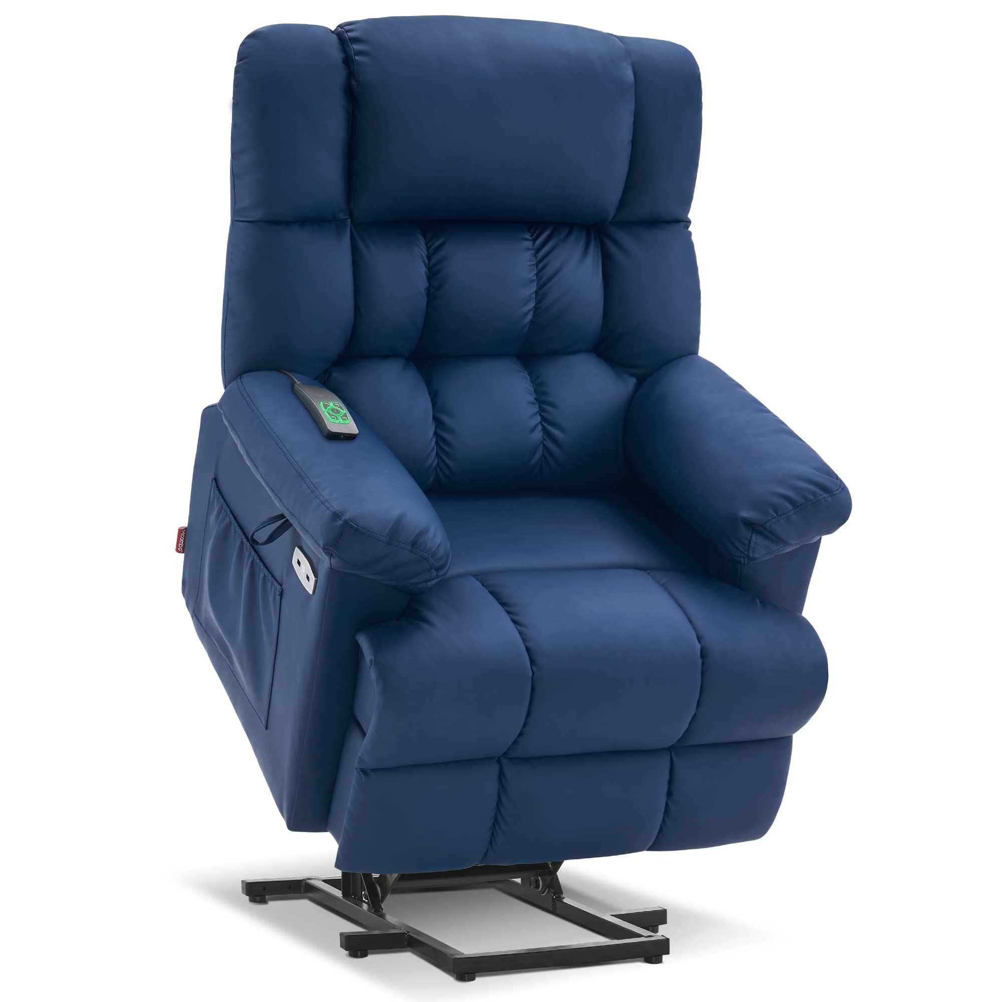 MCombo Power Lift Recliner Chair Sofa with Massage and Heat, Adjustable Headrest, 3 Positions, USB Ports, for Elderly People, Fa