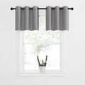 NICETOWN RV Window Curtains, Blackout Curtain Valances Small Window Decor Energy Efficiency Tiers for Kitchen Basement Bath Tub 