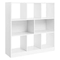 VASAGLE Bookcase, Bookshelf, Freestanding Storage Unit, 8 Open Compartments, Used Horizontally, Vertically, Upside Down, 11 x 35