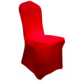 iEventStar Stretch Polyester Dining Chair Cover Slipcover for Wedding Banquet Party Dining Room (Red)