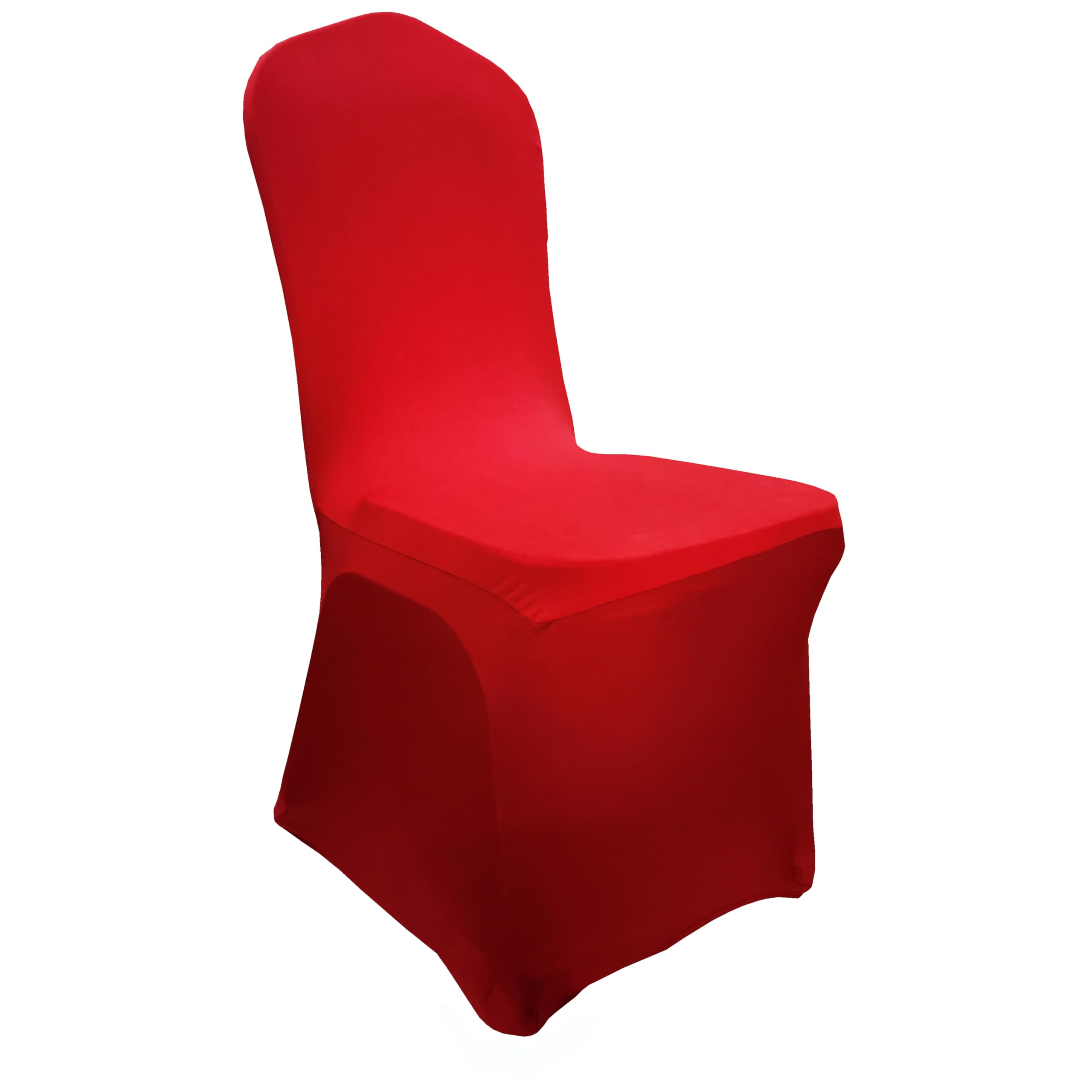 iEventStar Stretch Polyester Dining Chair Cover Slipcover for Wedding Banquet Party Dining Room (Red)
