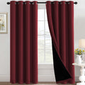 H.VERSAILTEX 100% Blackout Curtains for Bedroom Thermal Insulated Blackout Curtains for Living Room Energy Efficiency Window Dra