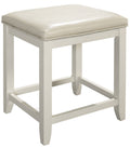 Crosley Furniture Vista Makeup Vanity Chair with Upholstered Seat, White