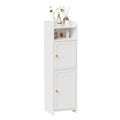 BEWISHOME Small Bathroom Cabinet ,Bathroom Storage Cabinet with Adjustable Shelves & 2 Doors,Narrow Toilet Paper Cabinets,7.9 x 