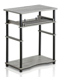 Furinno 10016GYW/BK Home Laptop Notebook Computer Desk, French Oak Grey/Black