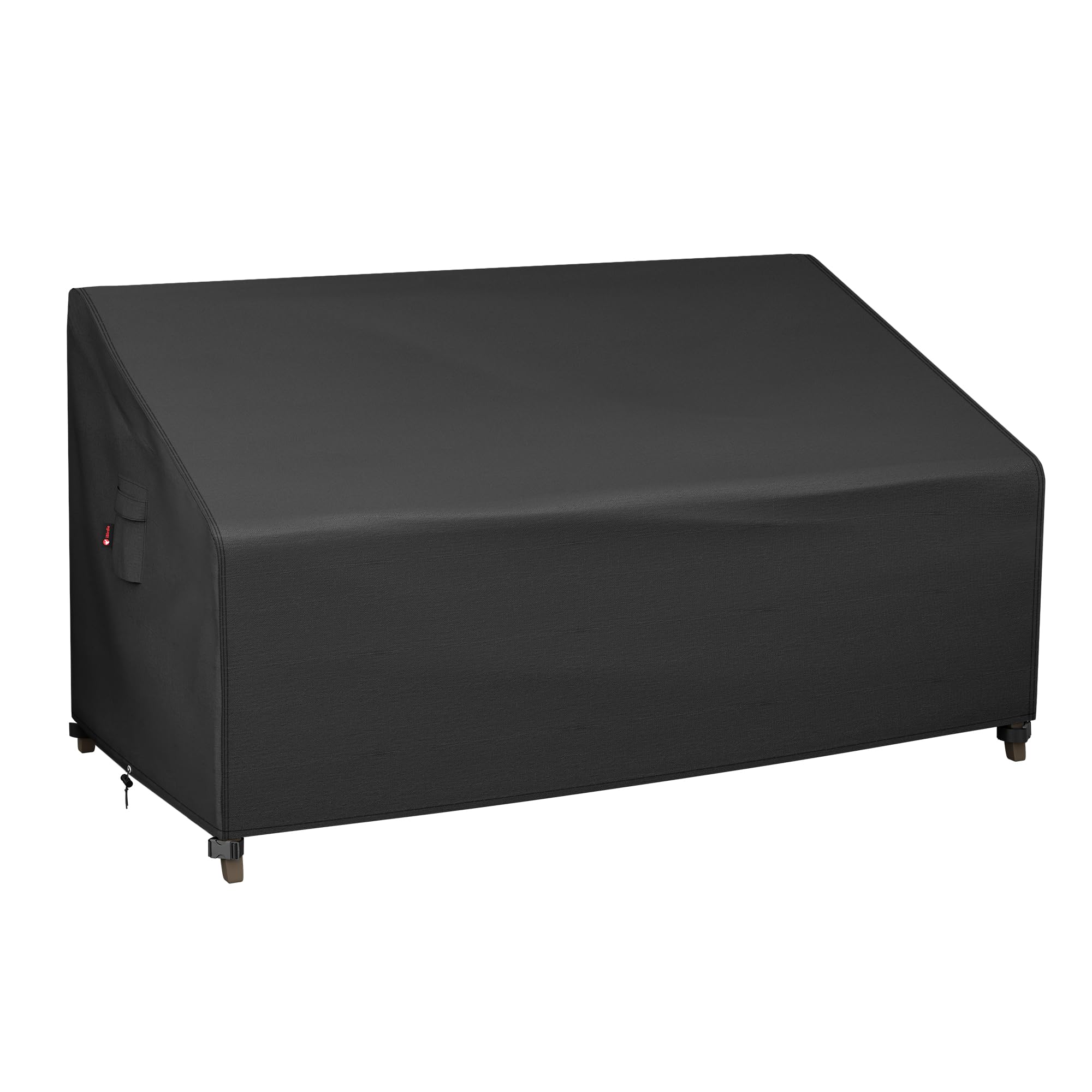 iBirdie Patio Furniture Sofa Covers 78W x 42D x 32H inch Outdoor Waterproof Couch Loveseat Bench Cover, Black