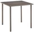 Crosley Furniture Cali Bay Weather Resistant Metal Outdoor Side Table for Patio, Deck, Porch, Light Brown