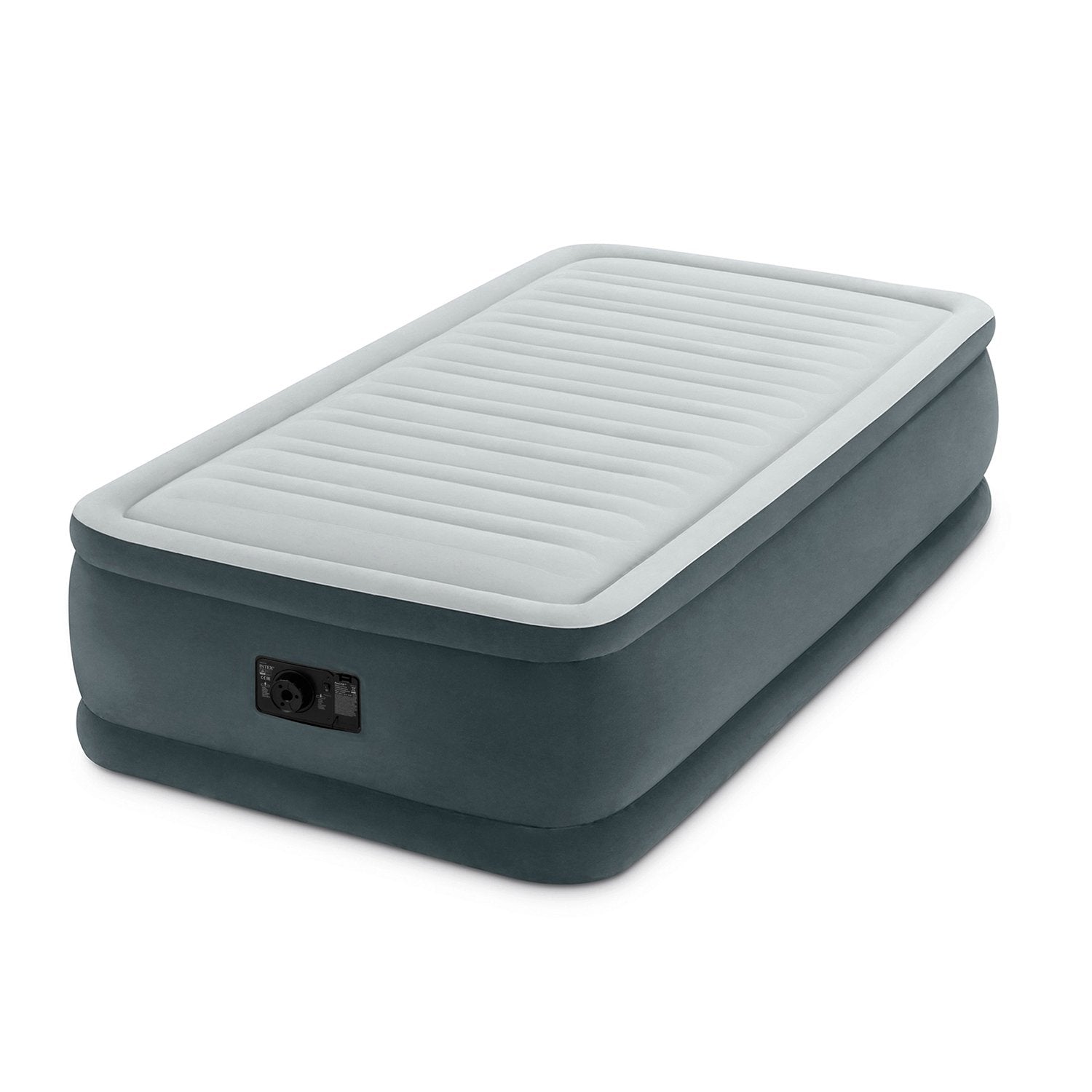 Intex Comfort Plush Elevated Dura-Beam Airbed with Built-In Electric Pump, Bed Height 18, Twin