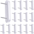 Plastic Head Double Pins Bed Skirt Holding Pins White Furniture Chair Leg Pins Glide Nails Holding Pins for Slipcovers and Bedsk