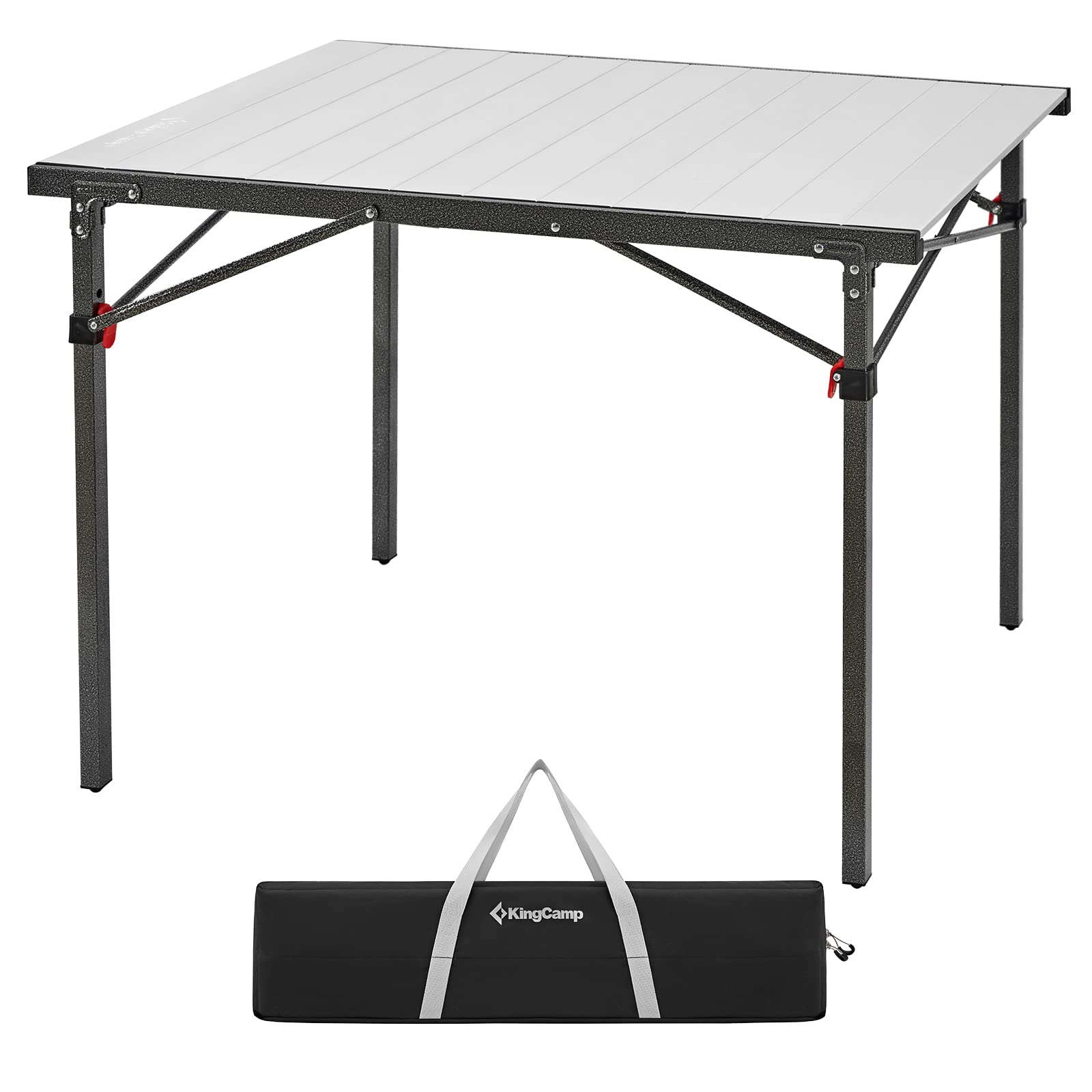 KingCamp Lightweight Compact Stable Aluminum Alloy Folding Roll 4-6 Person for Picnic, Camping, Barbecue and Party,Portable Mult