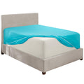 Hearth & Harbor Beach Blue Twin XL Fitted Sheet Only, Extra Deep Pocket Fitted Bed Sheet, 1800 Microfiber XL Twin Fitted Sheet, 