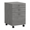 Bush Business Furniture Echo 3 Drawer Mobile File Cabinet in Modern Gray
