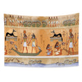 Haoyiyi Egyptian Tapestry Wall Hanging Ancient Egypt Mythology Culture Tapestry Pharaohs Hieroglyphic Carvings Tapestries for Be