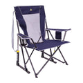 GCI Outdoor Comfort Pro Rocker Collapsible Rocking Chair & Outdoor Camping Chair, Indigo Blue