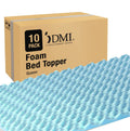 DMI Foam Mattress Topper, Egg Crate Foam Pad, Mattress Pad and Bed Topper for Support, Air Circulation, Pressure Relief and Weig