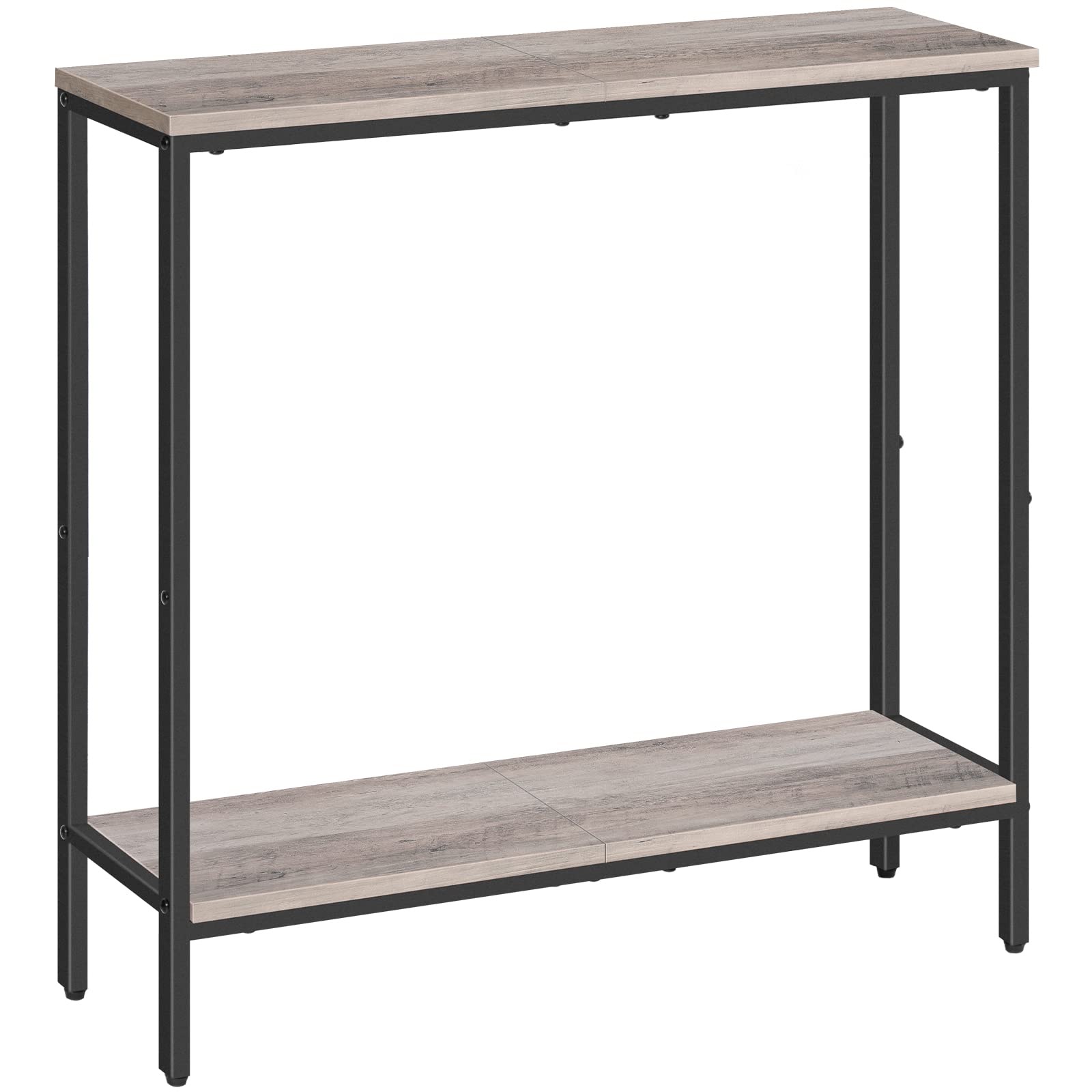 HOOBRO 29.5 Inches Narrow Console Table, Small Sofa Table, Entryway Table with Shelves, for Hallway, Living Room, Bedroom, Foyer