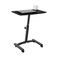 Seville Classics Airlift Mobile Height Adjustable Laptop Stand Computer Workstation for Sitting Classroom Home Office Medical Ta